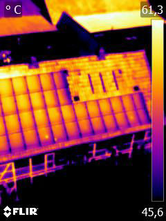 Photovoltaik Anlage mit Hotspots