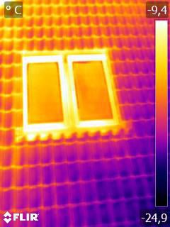 Blickwinkel Dachfenster Thermografie per Multikopter